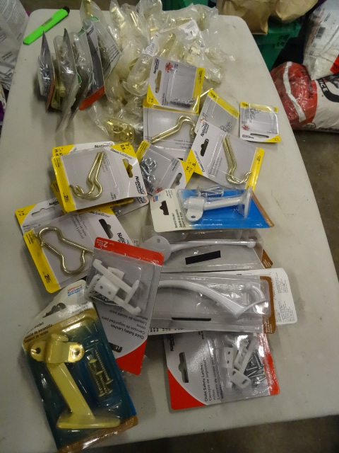 NEW LARGE LOT MISC HARDWARE incl. H...
