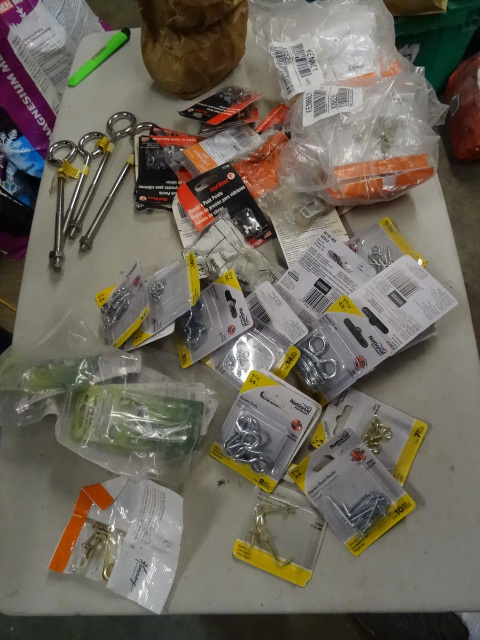 NEW LARGE LOT MISC HARDWARE incl. E...