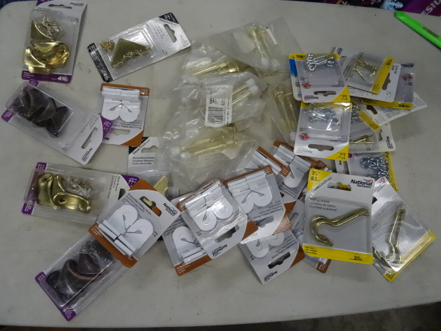 NEW LARGE LOT MISC HARDWARE incl. D...