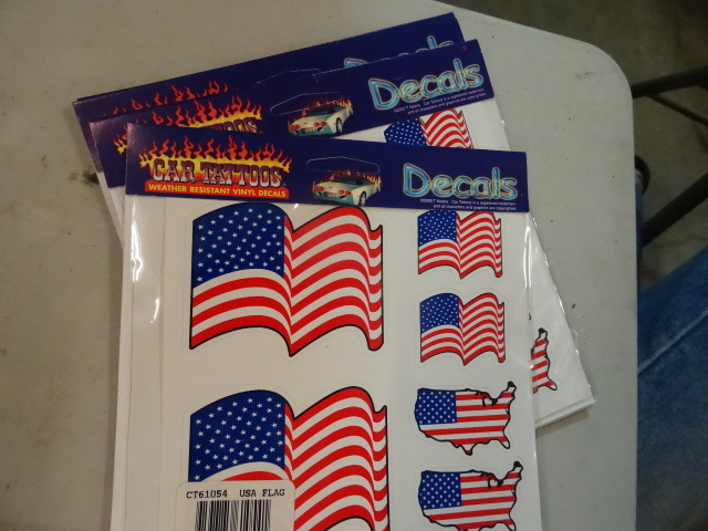 NEW LARGE LOT American Flag Sticker...