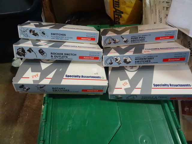 NEW LARGE LOT Electrical Switches, ...