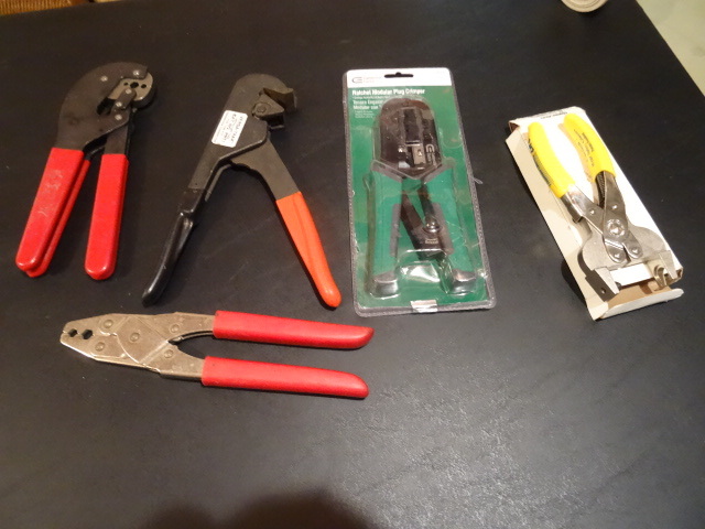 lot 41 image: Qty 5 coax cable crmpers...