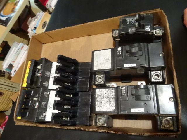 lot 56 image: Misc circuit breakers. All continui...