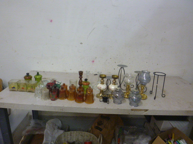 lot 33 image: Miscellaneous Votive Cups and Candle Holders