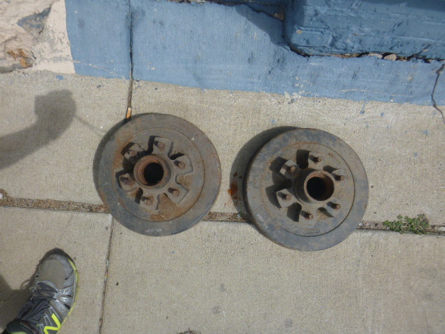 lot 83 image: 2 Trailer Wheel Drums