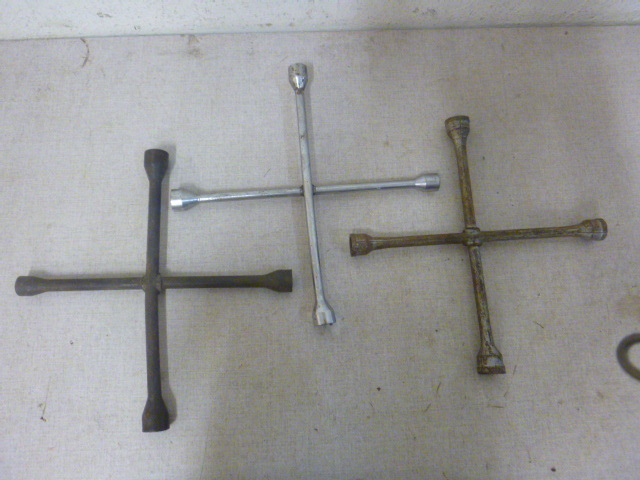 lot 178 image: 3 4-Way Lug Wrenches