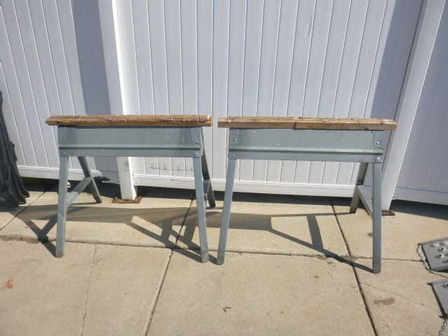 lot 208 image: 2 Folding Saw Horses