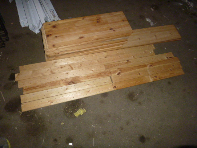 lot 216 image: Wood Shelving