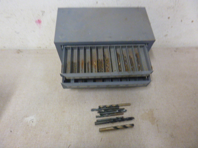 lot 219 image: Metal Drill Bit Bin