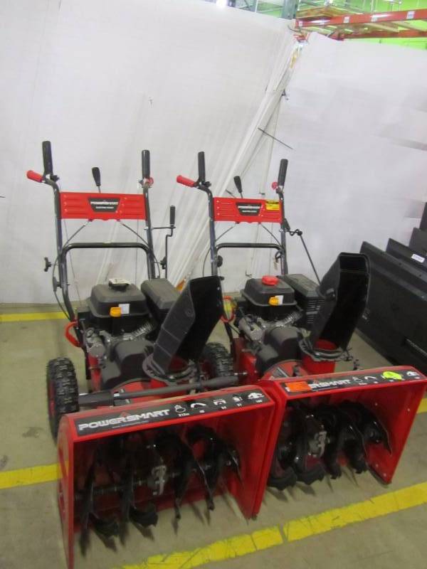 lot 24 image: (2) PowerSmart 24 in. 208 cc Two-Stage Gas Snow Blower