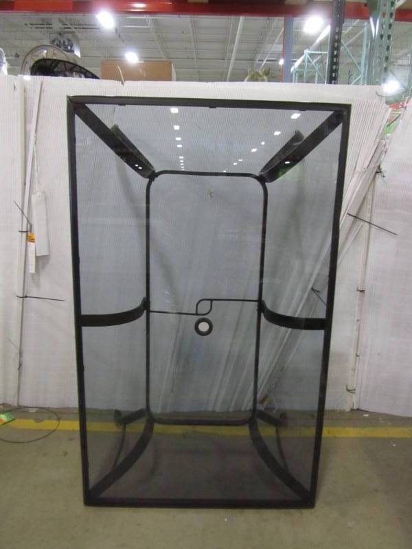 lot 36 image: Statesville Pewter Rectangle Aluminum Glass Outdoor Patio Table (Table only)