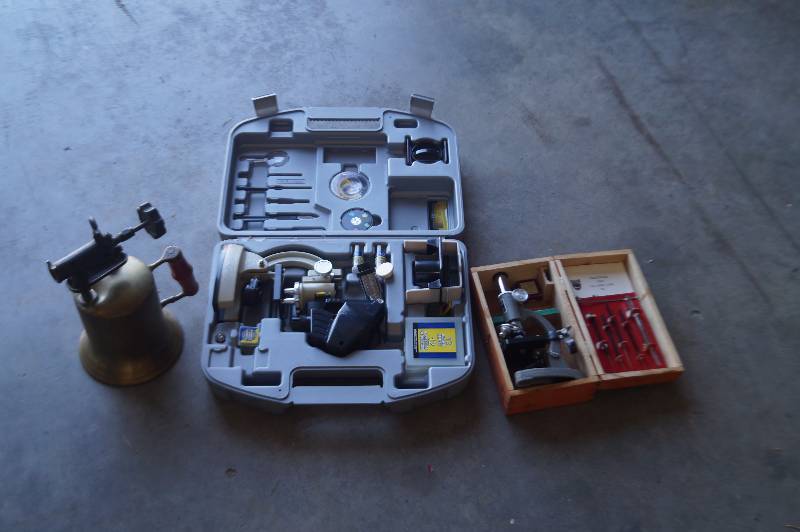 Vintage Blowtorch & Microscopes