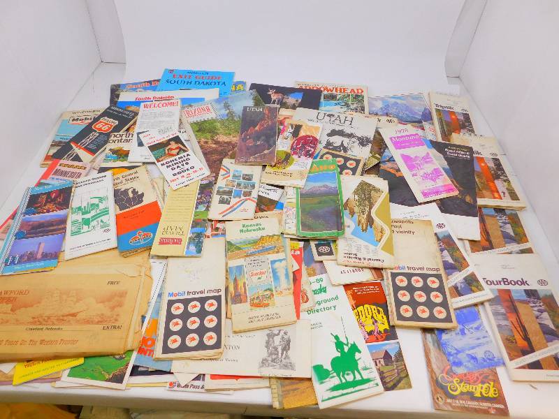 Large Lot Of Maps