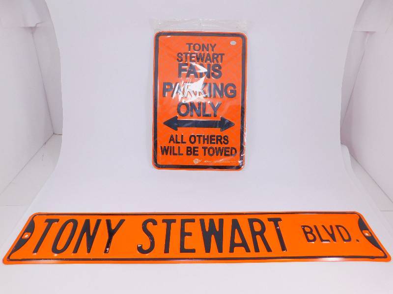 (2) Tony Stewart Road Signs