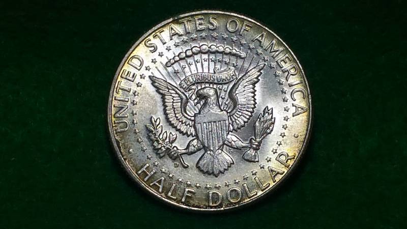 (1) 1964 Kennedy Half Silver Dollars BU Toned