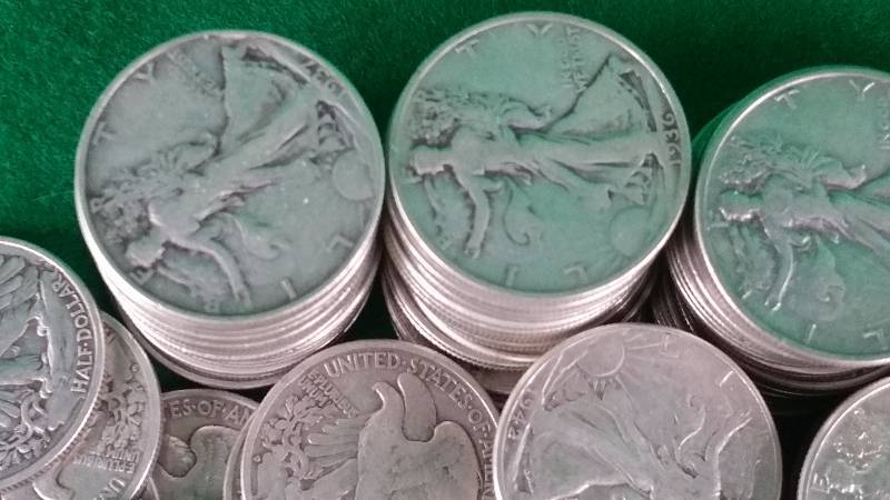 (2) Walking Liberty Silver Half Dollars - Random Date  Mintmark