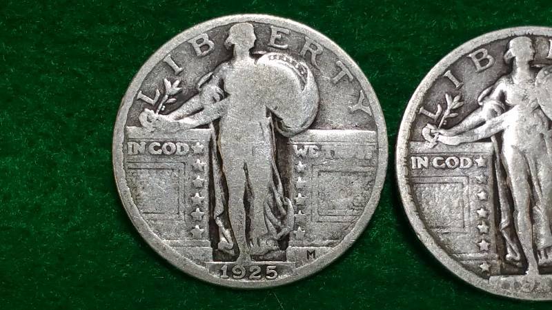 (4) Standing Liberty Silver Quarter Dollars