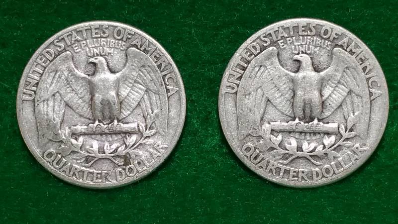 (2) 1932 P Washington Silver Quarter Dollars