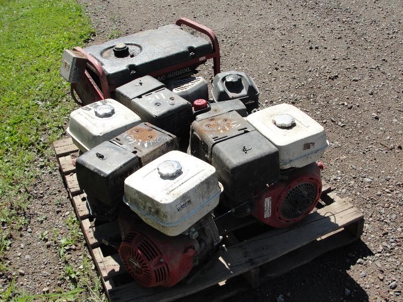 3- HONDA  2- BRIGGS  MOTORS  1-GENERATOR