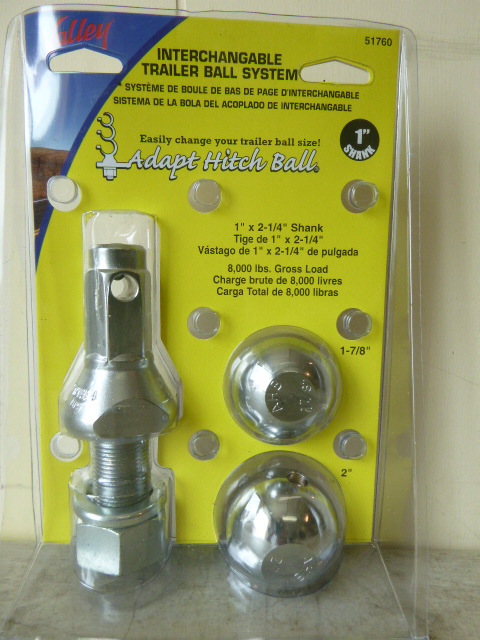 lot 15 image: Valley Interchangeable Trailer Ball System