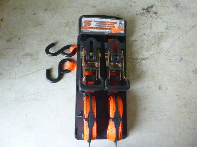 lot 37 image: Erickson Ratchet Tie-Downs with J Hooks