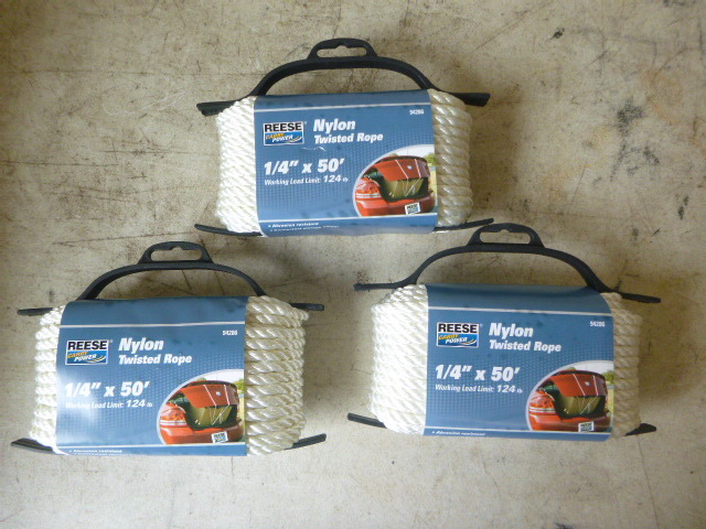 lot 39 image: 3 Spools of Reese Nylon Twisted Rope