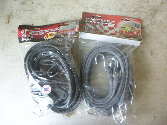 lot 43 image: 2 Packs of Erickson Industrial EPDM Rubber Tarp Straps