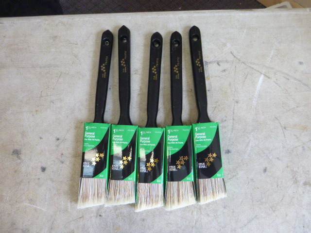 lot 69 image: 5 Five Star Paint Brushes