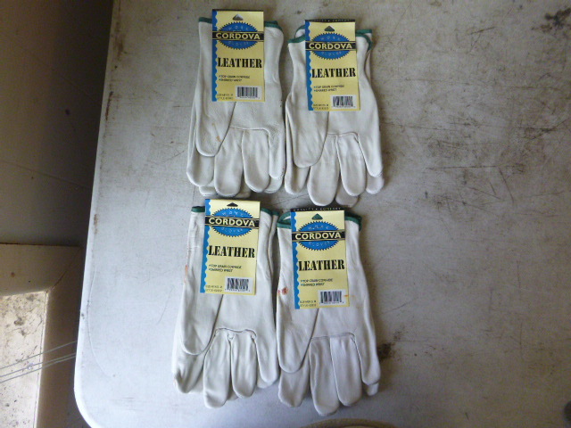 lot 108 image: 4 Pair Cordova Leather Gloves