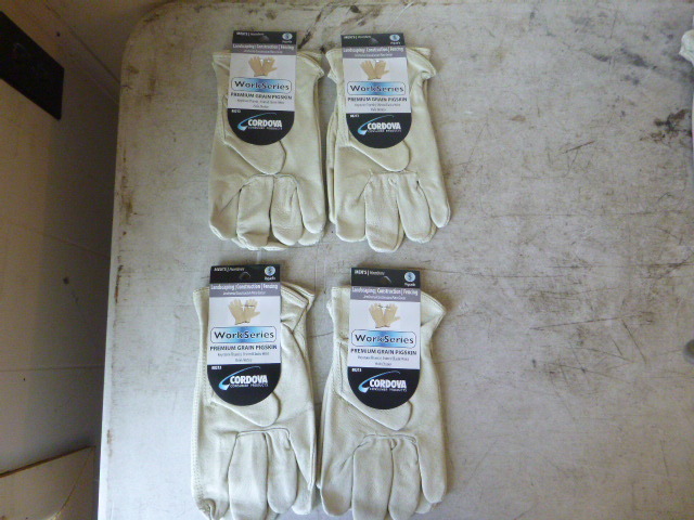 lot 111 image: 4 Pair Cordova Preminum Grain Pigskin Gloves