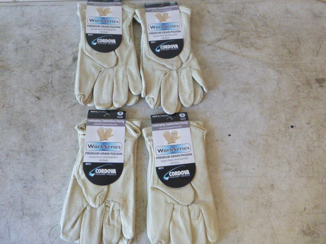 lot 113 image: 4 Pair Cordova Preminum Grain Pigskin Gloves
