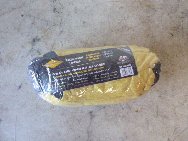 lot 118 image: 10 Pair of Diamondback Yellow Chore Gloves