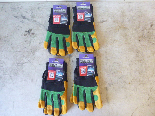 lot 120 image: 4 Pair of AMG Work Gloves