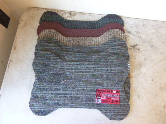 lot 138 image: 8 Pampered Pooch Food and Water Bowl Mats