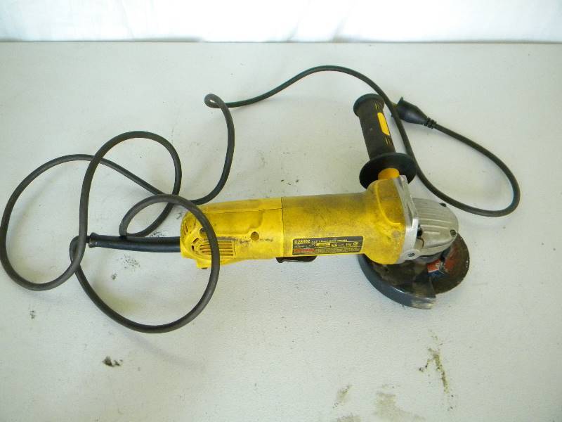 lot 34 image: Dewalt Angle Grinder