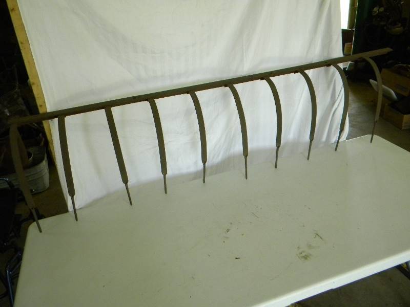 lot 43 image: Metal Tractor Rake Dcor