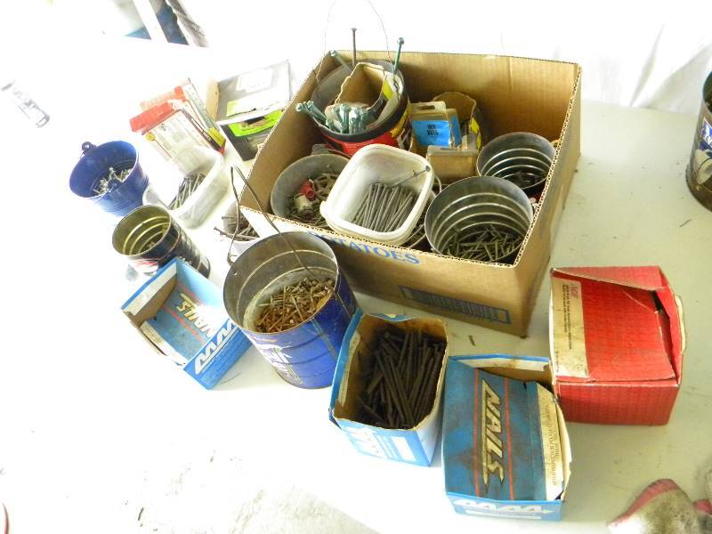 lot 80 image: Large Lot Of Assorted Nails