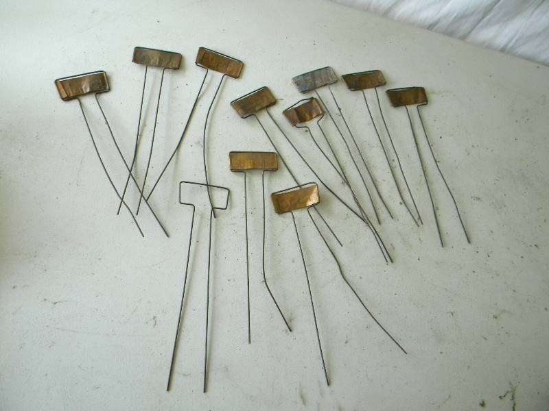 lot 106 image: Metal Garden Name Stakes