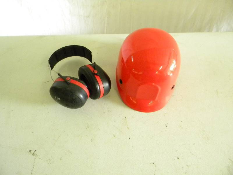lot 130 image: Bump Cap and Ear Protection