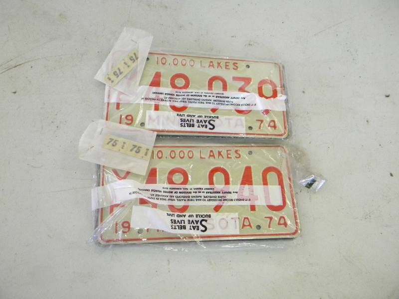 lot 361 image: 1974 License Plates