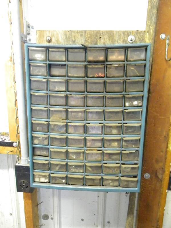 lot 394 image: Wall Mount Parts Bin