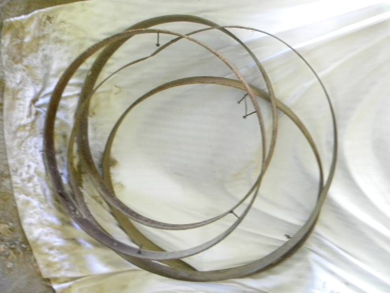 lot 417 image: Vintage Industrial Metal Rings
