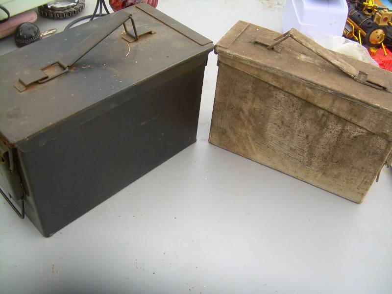 lot 18 image: 2 METAL AMMO BOXES