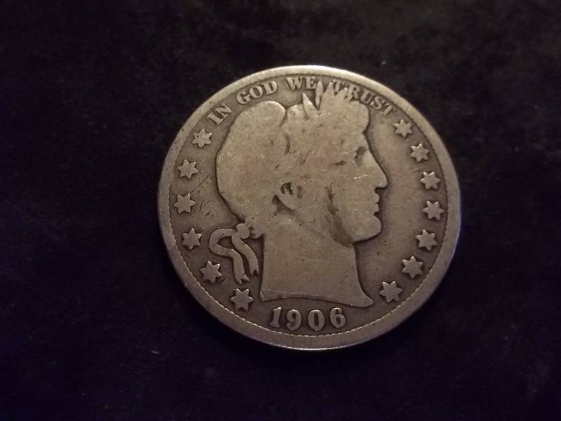 1906 D Barber Half Dollar (In F12 $55.00)