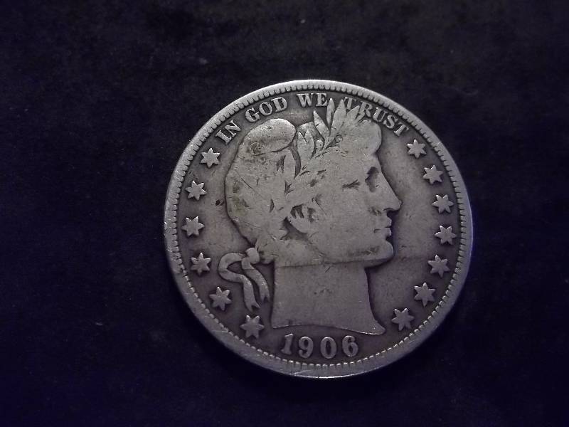 1906  Barber Half Dollar (In F12 $55.00)