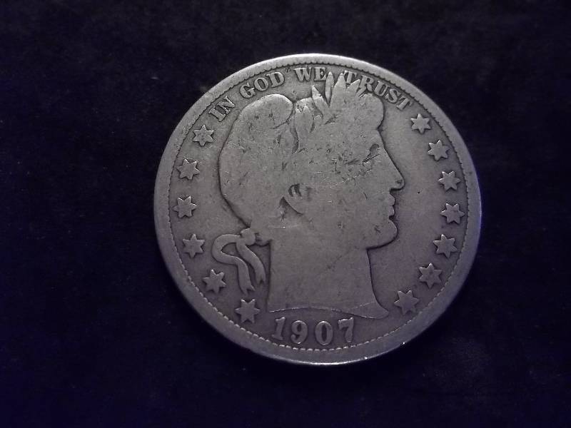 1907 D Barber Half Dollar