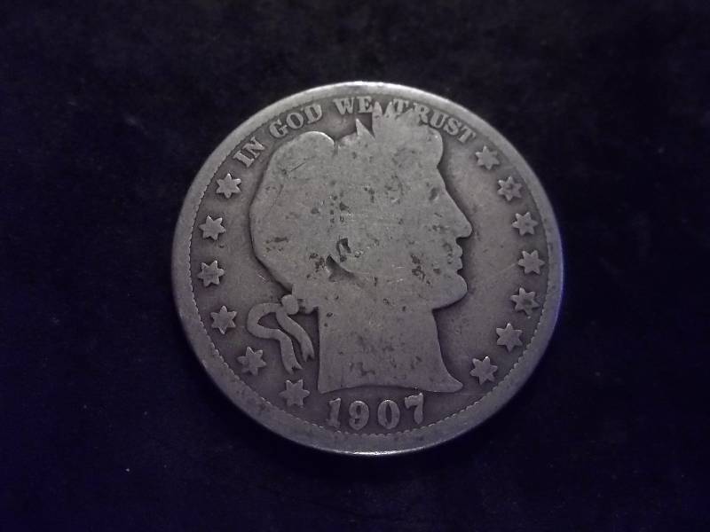 1907 O Barber Half Dollar