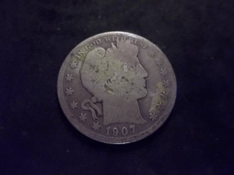 1907 D Barber Half Dollar