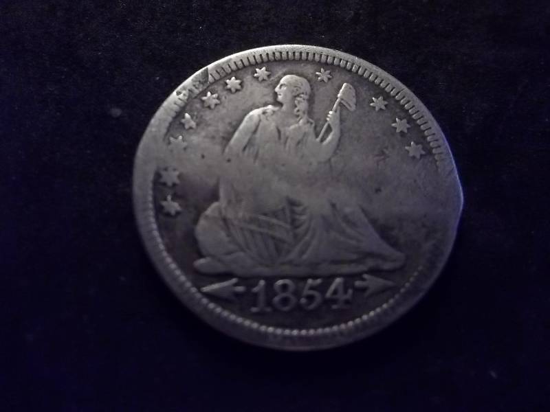 1854  Seated Liberty Quarter