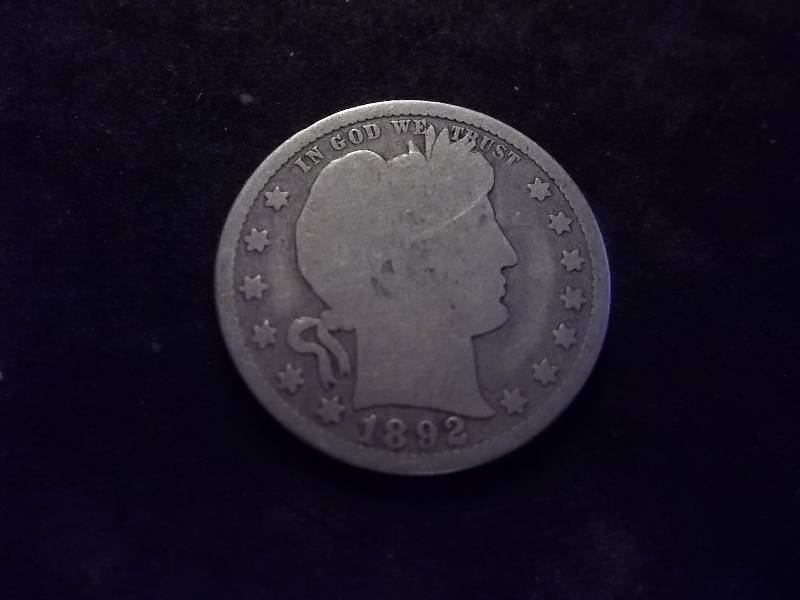 1892 Barber Quarter